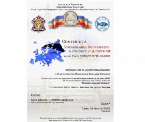 Constanța Conferința „Vocabularul supremației a conduce și a distruge” și lansare de carte la Arhiepiscopia Tomisului