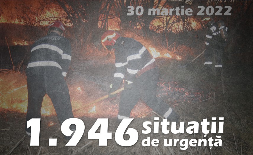 Intervenții ale pompierilor, foto: IGSU.ro