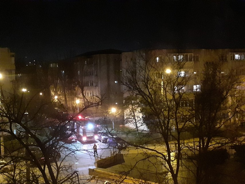 incendiu pe Aleea Orhideelor din municipiul Constanța. Foto: ZIUA de Constanța