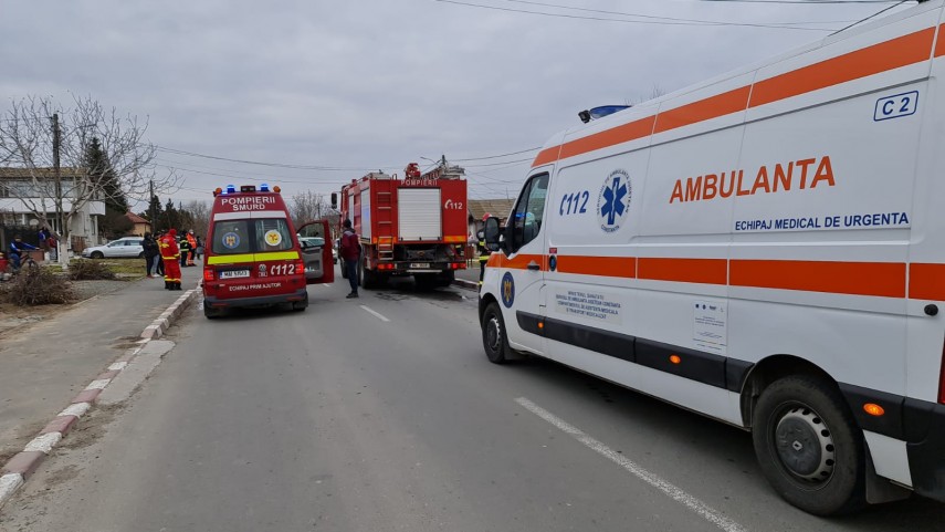 Imagine de la un accident, foto: ZIUA de Constanța 