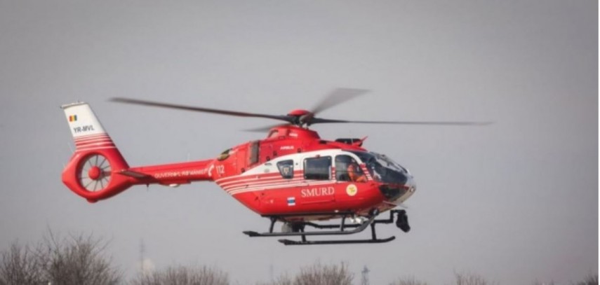 Bărbați căutați de elicopterul SMURD, foto: Facebook/ Inspectoratul General de Aviatie al M.A.I.