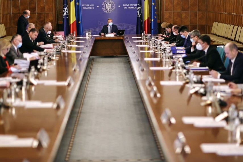 O ședință de Guvern, foto: facebook/ Guvernul României