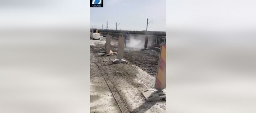 Operații de demolare, foto: Compania Nationala de Administrare a Infrastructurii Rutiere 