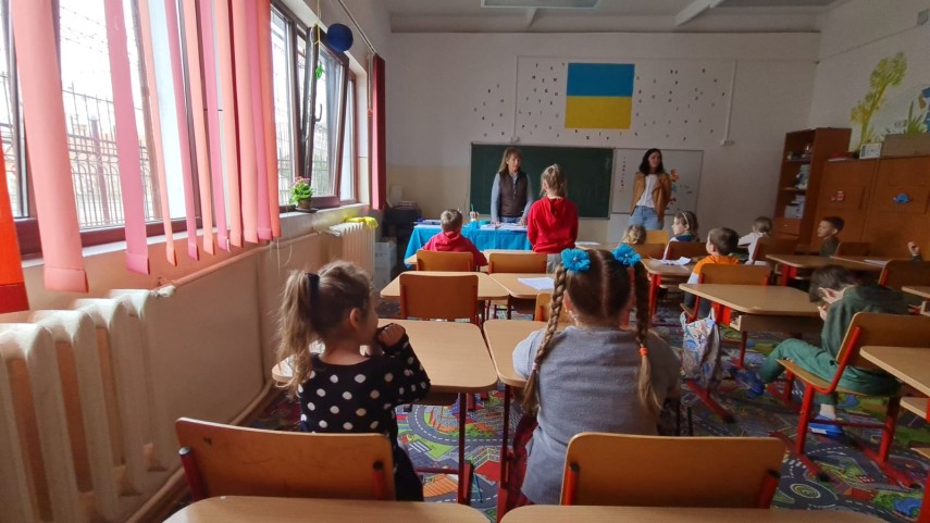 Școală pentru copii ucraineni, foto: ZIUA de Constanța