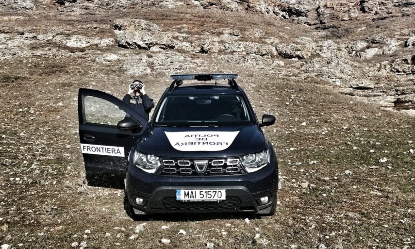 Polițist de frontieră în misiune. Foto: Garda de Coastă