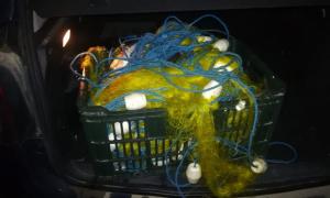 Bărbați care pescuiau ilegal în Delta Dunării, depistați de polițiștii de frontieră tulceni
