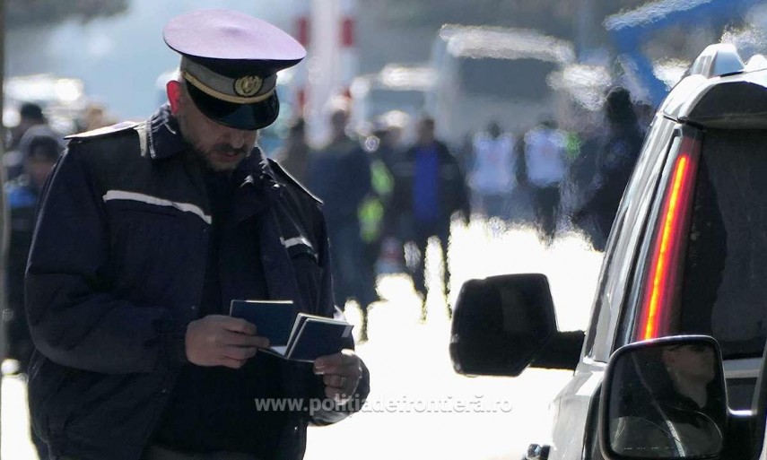 Traficul la frontieră în data de 10 aprilie 2022. Foto: Poliția de Frontieră