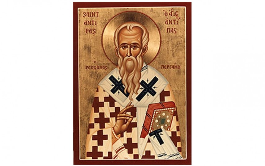 Sfîntul mucenic Antipa, episcopul Pergamului. Foto: calendar-ortodox.ro