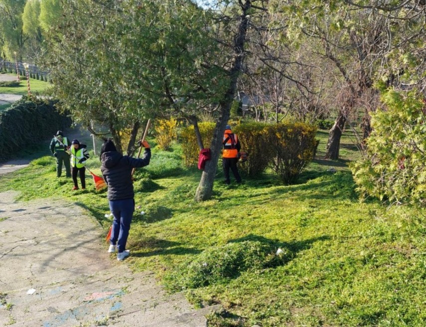 Continuă curățenia de primăvară în municipiul Constanța. Foto: Primăria Constanța