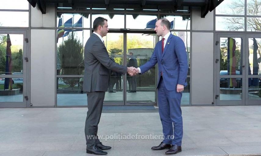 Vizita comisarului european pentru mediu, domnul Sinkevicius Virginijus, la sediul Inspectoratului General al Poliţiei de Frontieră. Foto: IGPF