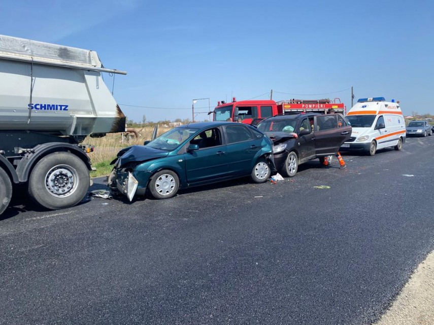 Accident rutier grav. Foto: ISU Ialomița