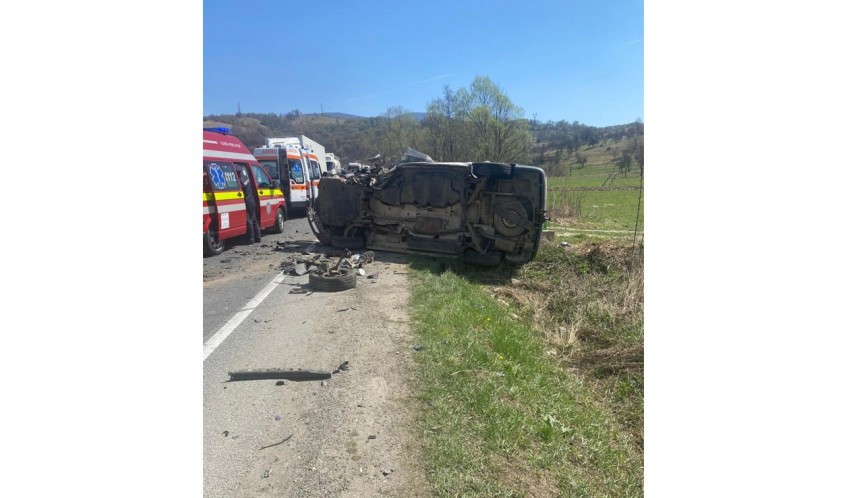 Accident rutier grav Caraș Severin. Foto: IGSU