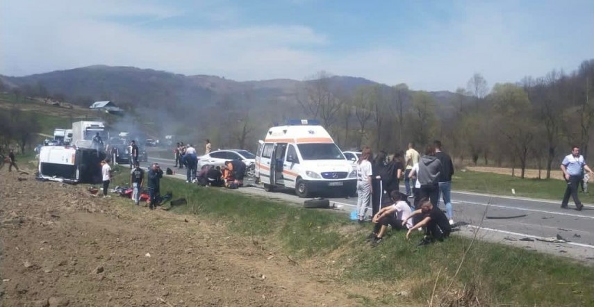 Accident Caraș Severin. Foto: DRDP Timișoara