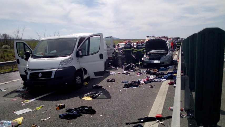 Accident autostrada DRDP Timișoara
