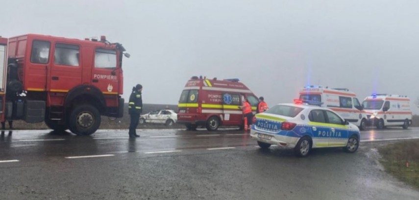 Imagine cu rol ilustrativ de la un accident, foto: ISU Delta Tulcea 