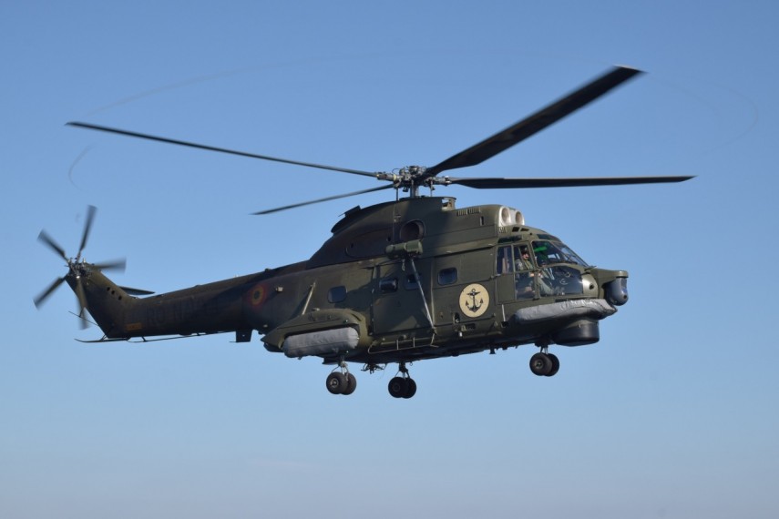 Elicopter militar, foto: Facebook/ Forțele Navale Române