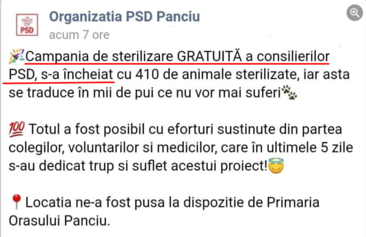 FOTO Facebook/ PSD Panciu