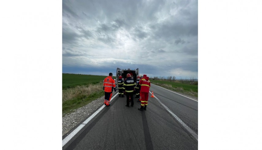 Accident rutier în județul Prahova. foto: ISU Prahova
