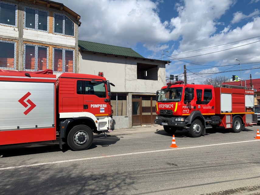 Incendiu cluj. Foto: ISU Cluj