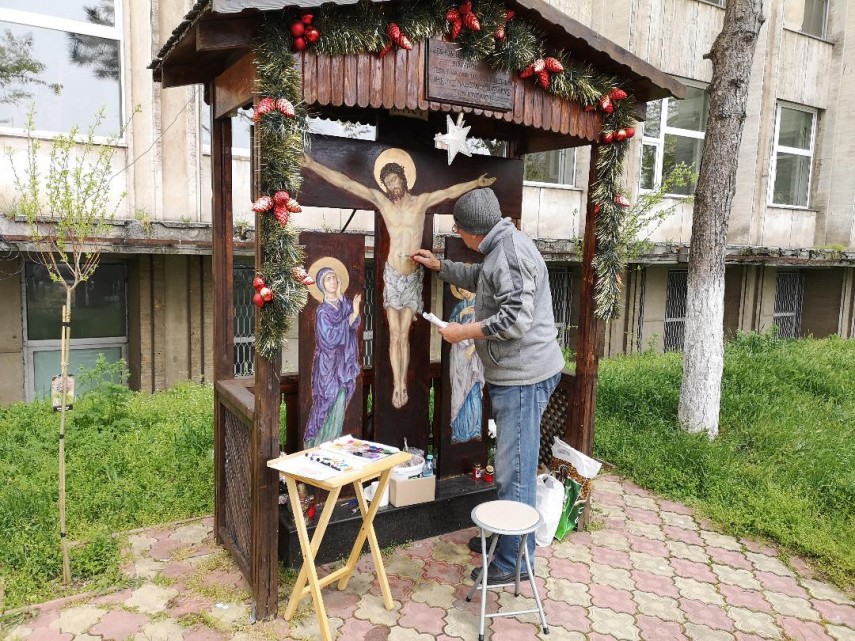 Troița de la Spitalul Clinic Județean de Urgență Constanța. Foto: SC Arimex Comexim 2000 SRL