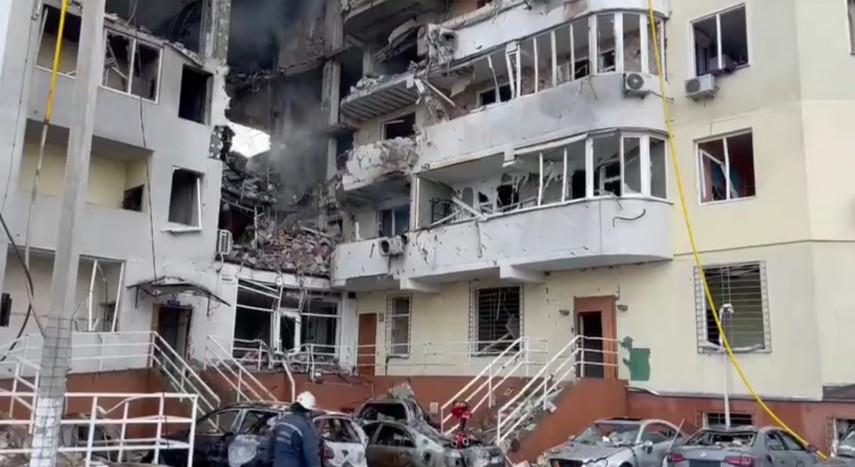 Urmările atacului de la Odesa, foto: captură video Twitter/ OSINTtechnical