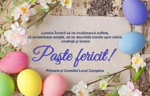 Primăria și Consiliul Local Cumpăna, mesaj de Paște 
