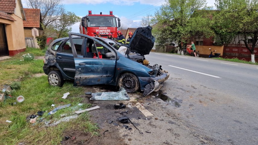 Accident rutier Arad. Foto: ISU Arad