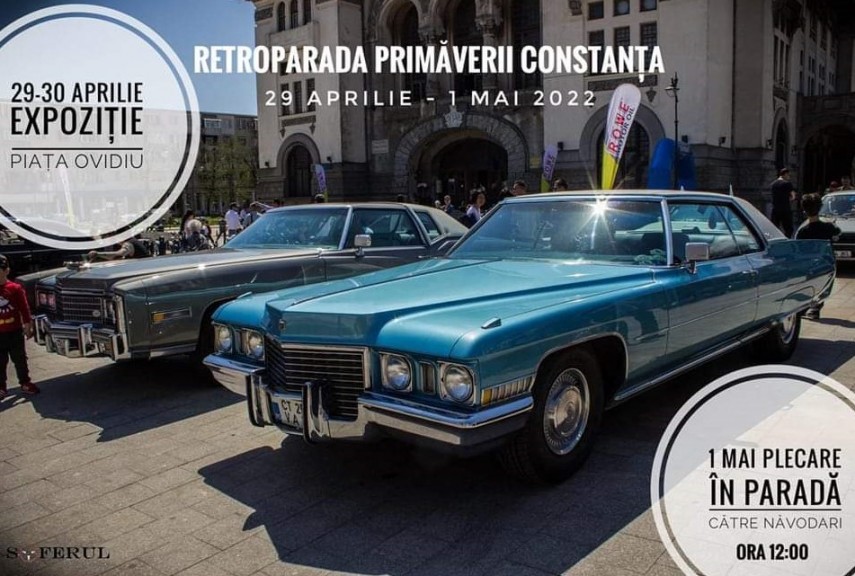 Retroparada Primăverii. Foto: Primăria Constanța