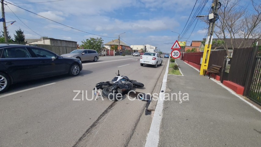 Accident rutier în localitatea Valu lui Traian, județul Constanța. foto: ZIUA de Constanța