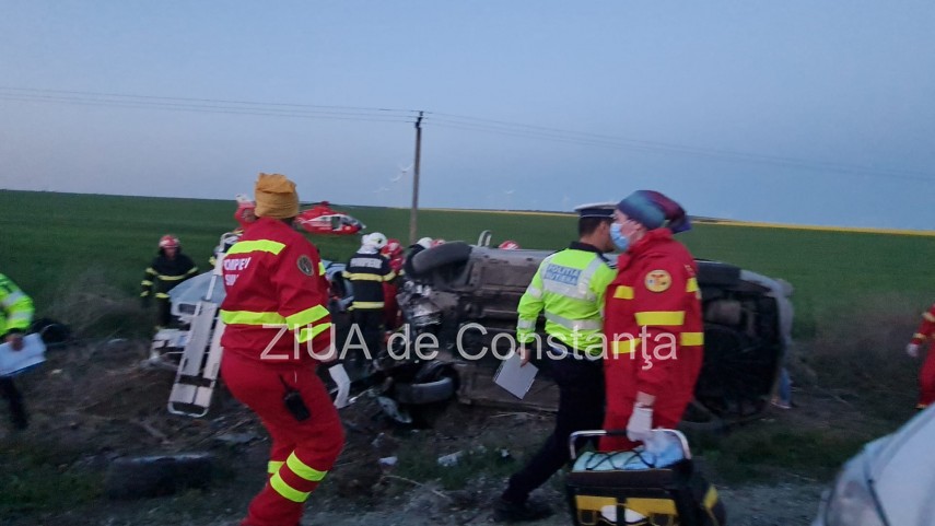 Accident rutier Gălbiori. Foto: ZIUA de Constanța