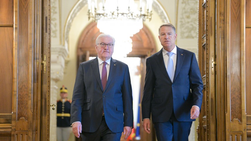 Klaus Iohannis și Frank-Walter Steinmeier, foto: presidency.ro