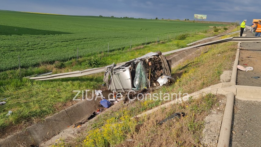 update judetul constanta patru persoane printre care doi copii ranite intr un accident rutier pe autostrada