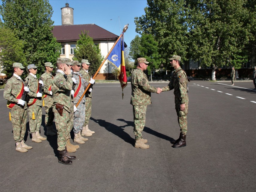 Jurământ militar la Brigada 9 Mecanizată Mărășești. foto: Facebook/Brigada 9 Mecanizată Mărășești