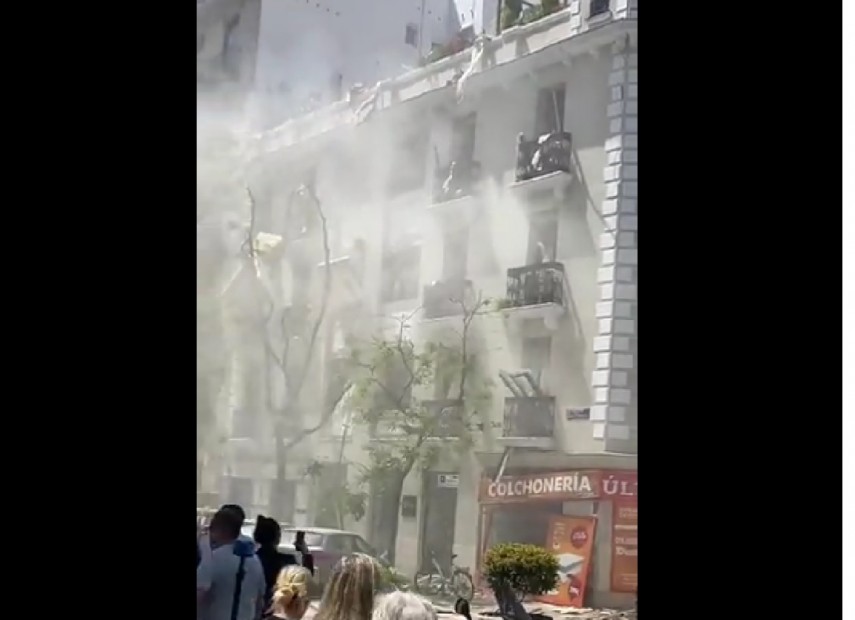 Explozie Madrid Sursa foto Twitter