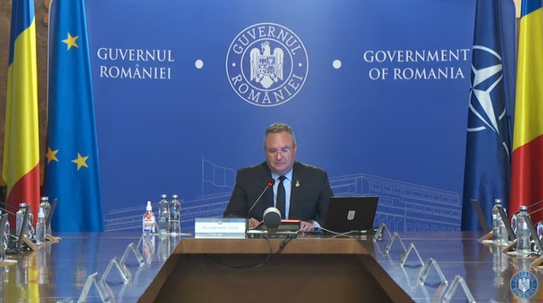 Premierul Nicolae Ciucă. foto. Youtube/Guvernul României