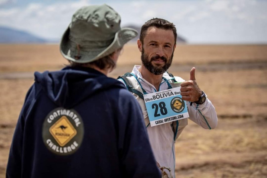The Track Namibia, o nouă provocare pentru pompierul maratonist Iulian Rotariu. Foto: IGSU