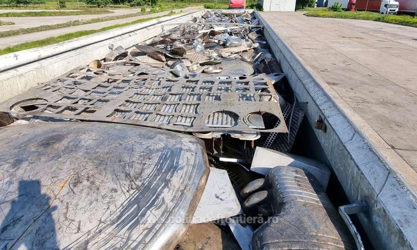 Deșeuri metalice Foto Poliția de Frontieră