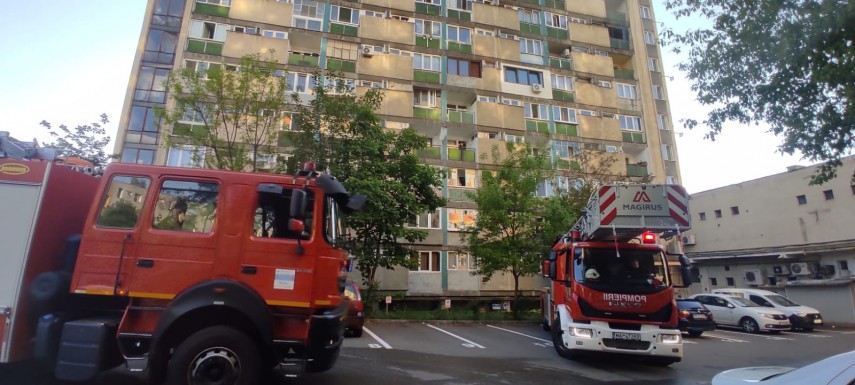 Incendiu la Cluj. Foto: ISU Cluj