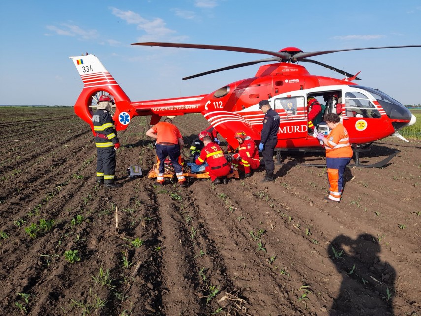 Accident rutier grav în județul Ialomița. Foto: ISU Ialomița