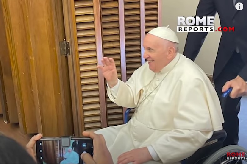 Papa Francisc Foto captură video Youtube