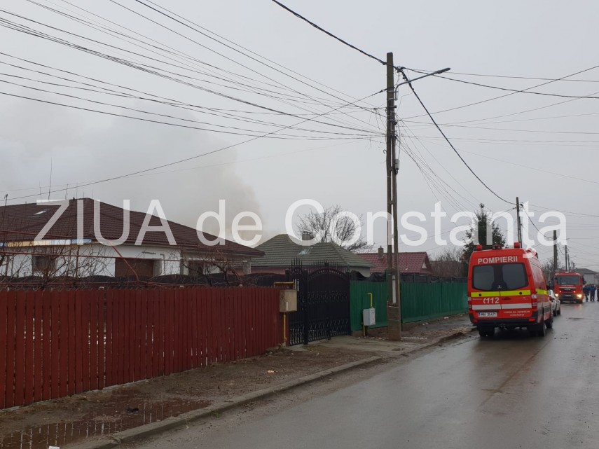 Imagine de la un incendiu, foto: ZIUA de Constanța 