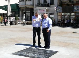 O placă de granit cu Gara Maritimă, inaugurată în Piața Ovidiu cu ocazia Zilei Constanței (GALERIE FOTO)