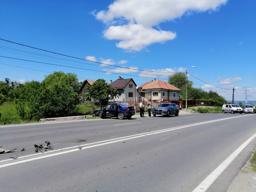 Accident rutier la Cluj Napoca. Foto: ISU Cluj