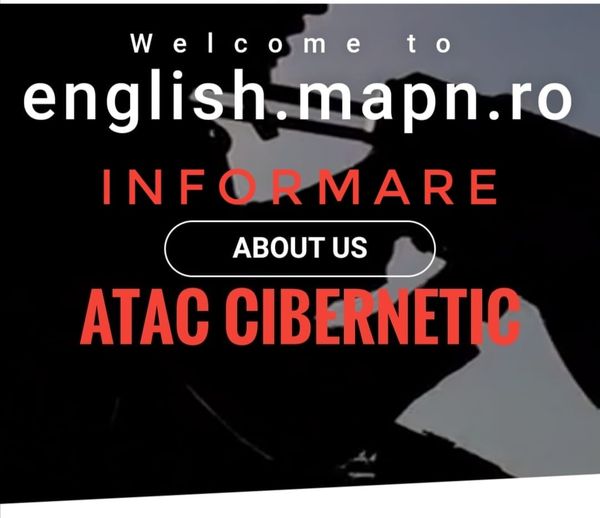 Atac tip DDOS asupra site-ului MApN. Foto: Facebook/MApN