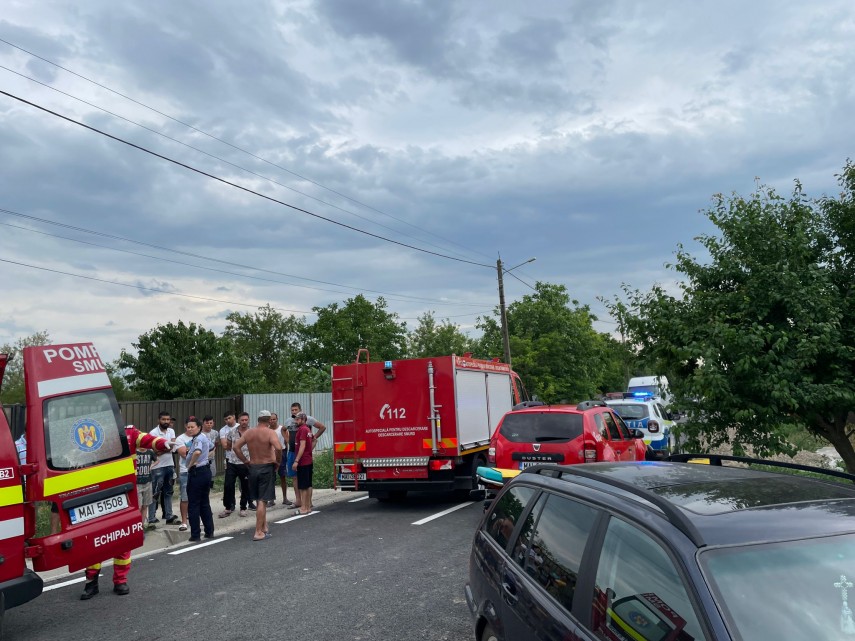 Intervenție a pompierilor în județul Brăila. Foto: ISU Brăila