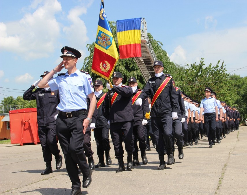 Jurământ militar la ISu dobrogea. Foto: Facebook/ISU Dobrogea