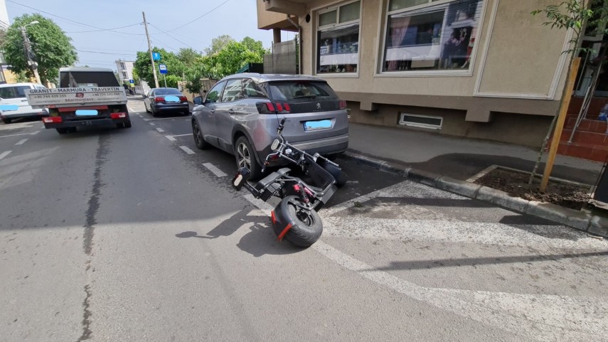 Accident strada Unirii din Constnața. Foto: ZIUA de Constanța