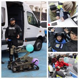 Ziua copilului, sărbătorită alături de polițiști la Constanța. Ce surprize au pregătit pentru cei mici