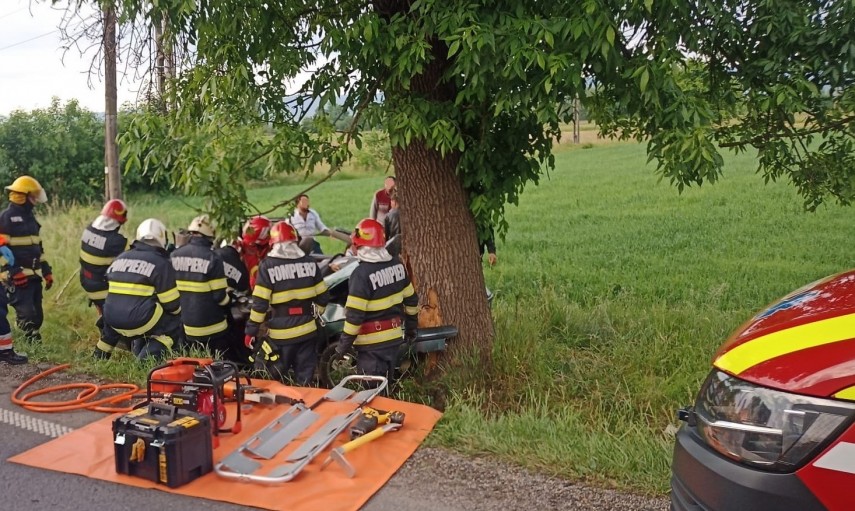 Accident rutier. Foto: ISU Bihor