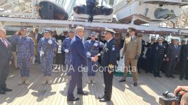 LIVE VIDEO+TEXT. Portul Constanța Ministrul Vasile Dîncu, prezent la evenimentul organizat cu ocazia desemnării navei-școală Mircea ca Ambasador al României Sustenabile (GALERIE FOTO+VIDEO)    